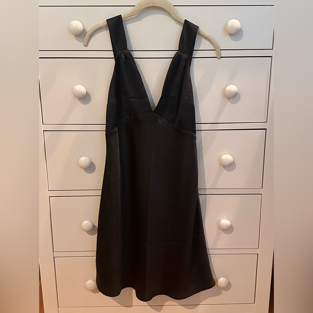 Abercrombie & Fitch Little Black Dress with Adjustable Button Straps